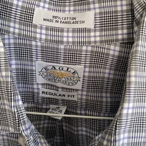 Eagle Brand dress shirt regular fit size 16 neck 34/35 sleeve button down collar
